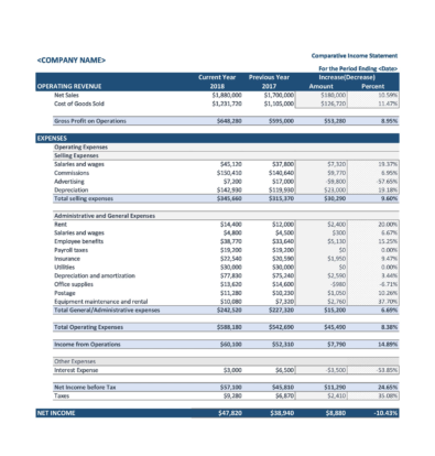 41 FREE Income Statement Templates & Examples - TemplateLab