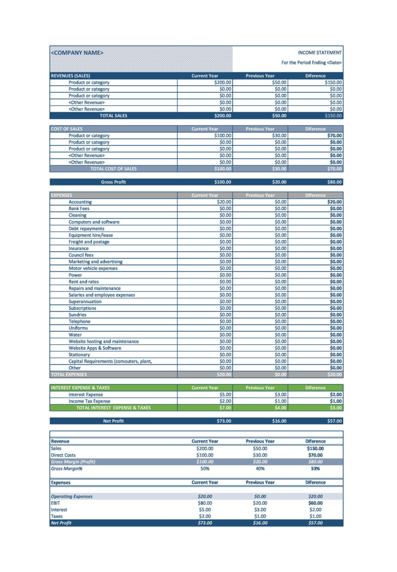 41 FREE Income Statement Templates & Examples - TemplateLab
