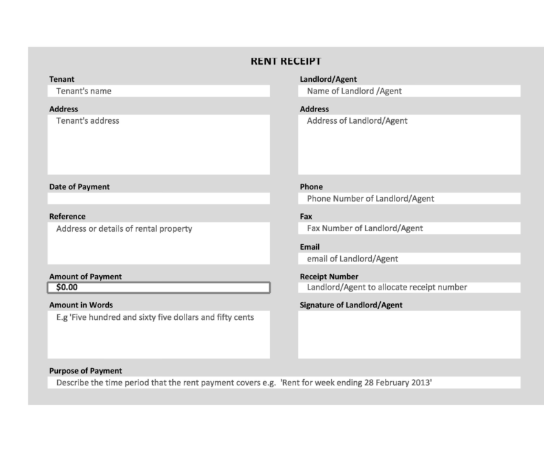 Receipt Templates