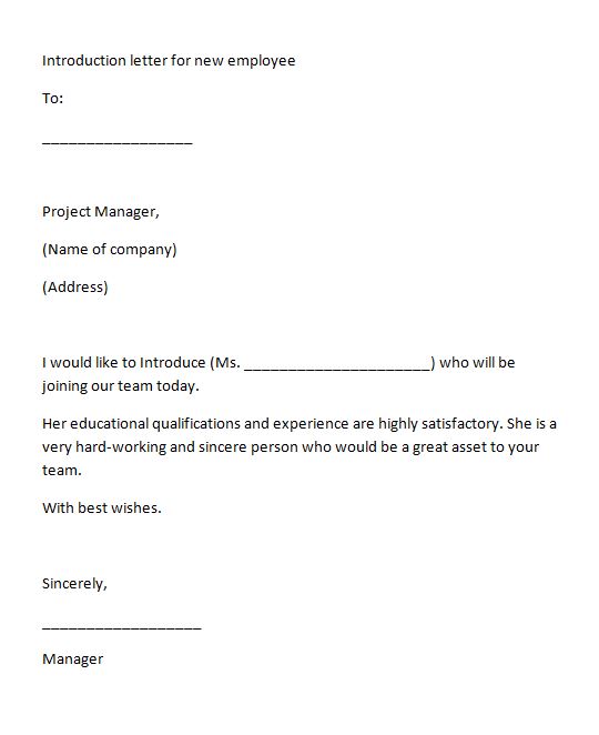 Letter of Introduction Templates